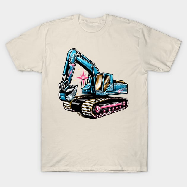 Excavator T-Shirt by Vehicles-Art